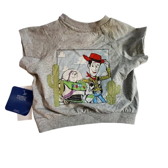 Disney Pixar Toy Story Toddler T-Shirt 18M Gray Short SleeveTagless for comfort - Picture 2 of 10